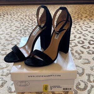 Steve Madden Carson Suede Block Heels
